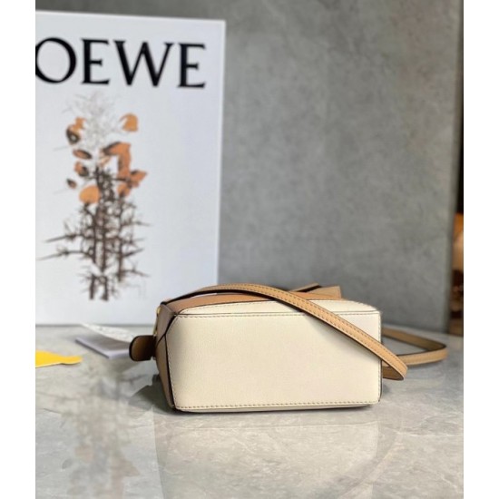 Loewe Puzzle Mini Bag In Dune Warm Desert Calfskin