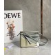 Loewe Puzzle Mini Bag In Grey Cream White Calfskin