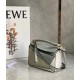 Loewe Puzzle Mini Bag In Grey Cream White Calfskin