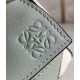 Loewe Puzzle Mini Bag In Grey Cream White Calfskin