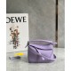 Loewe Puzzle Mini Bag In Lilas Grained Calfskin 