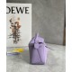 Loewe Puzzle Mini Bag In Lilas Grained Calfskin 