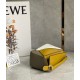 Loewe Puzzle Mini Bag In Ochre White Taupe Calfskin