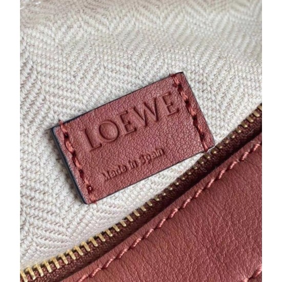 Loewe Puzzle Mini Bag In Purple Caramel Blossom Calfskin