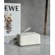 Loewe Puzzle Mini Bag In White Grained Calfskin 