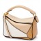 Loewe Puzzle Mini Bag In White Warm Desert Calfskin