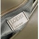 Loewe Puzzle Edge Small Bag In Khaki Green Satin Calfskin