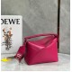 Loewe Puzzle Edge Small Bag In Ruby Red Satin Calfskin