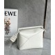 Loewe Puzzle Edge Small Bag In White Satin Calfskin