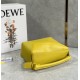 Loewe Puzzle Edge Small Bag In Yellow Satin Calfskin