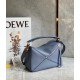 Loewe Puzzle Small Bag In Atlantic Blue Calfskin Leather