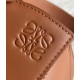 Loewe Puzzle Small Bag In Brown Satin Calfskin