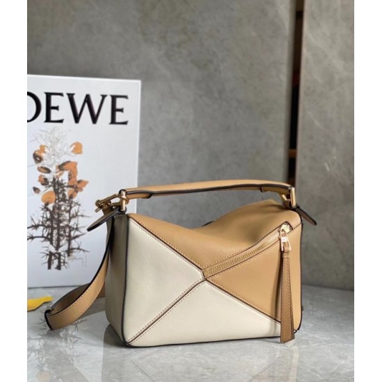 Loewe Puzzle Small Bag In Dune Warm Desert Calfskin