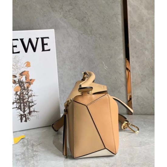 Loewe Puzzle Small Bag In Dune Warm Desert Calfskin