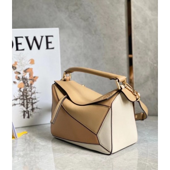 Loewe Puzzle Small Bag In Dune Warm Desert Calfskin