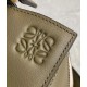 Loewe Puzzle Small Bag In Green Oat Calfskin