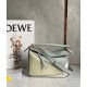 Loewe Puzzle Small Bag In Grey Cream White Calfskin