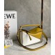 Loewe Puzzle Small Bag In Ochre White Taupe Calfskin