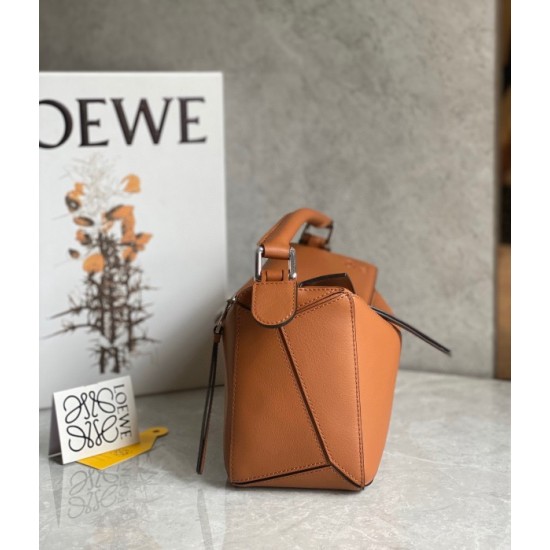 Loewe Puzzle Small Bag In Tan Classic Calfskin