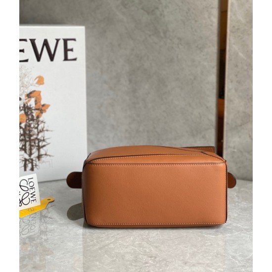 Loewe Puzzle Small Bag In Tan Classic Calfskin