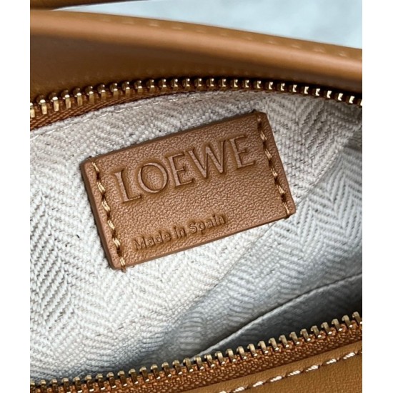 Loewe Puzzle Small Bag in Brown and Black Calfskin