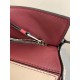 Loewe Small Puzzle Bag In Bordeaux Garnet White Calfskin