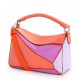 Loewe Small Puzzle Bag In Grapefruit Mauve Lilas Calfskin