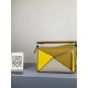 Loewe Small Puzzle Bag In Ochre Yellow Beige Calfskin