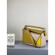 Loewe Small Puzzle Bag In Ochre Yellow Beige Calfskin