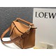 Loewe Small Puzzle Bag In Tan Grained Calfskin