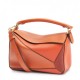 Loewe Small Puzzle Bag In Tan Orange Camel Calfskin