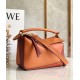 Loewe Small Puzzle Bag In Tan Orange Camel Calfskin