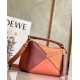 Loewe Small Puzzle Bag In Tan Orange Camel Calfskin