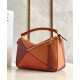 Loewe Small Puzzle Bag In Tan Orange Camel Calfskin