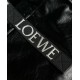 Loewe Fold Shopper Bag in Black Paper Calfskin 