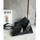 Loewe Fold Shopper Bag in Black Paper Calfskin 