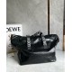 Loewe Fold Shopper Bag in Black Paper Calfskin 