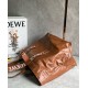 Loewe Fold Shopper Bag in Brown Paper Calfskin