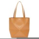 Loewe Large Puzzle Fold Tote Bag in Tan Calfskin