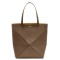 Loewe Large Puzzle Fold Tote Bag in Umber Calfskin