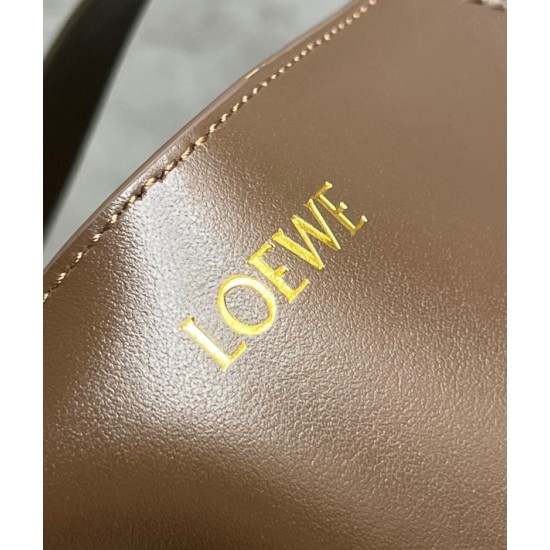 Loewe Large Puzzle Fold Tote Bag in Umber Calfskin