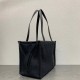 Loewe Medium Cushion Tote In Black Anagram Jacquard