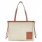 Loewe Medium Cushion Tote In Canvas and Calfskin