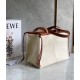 Loewe Medium Cushion Tote In Canvas and Calfskin