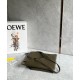 Loewe Medium Puzzle Fold Tote Bag in Dark Green Calfskin