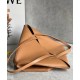 Loewe Medium Puzzle Fold Tote Bag in Tan Calfskin