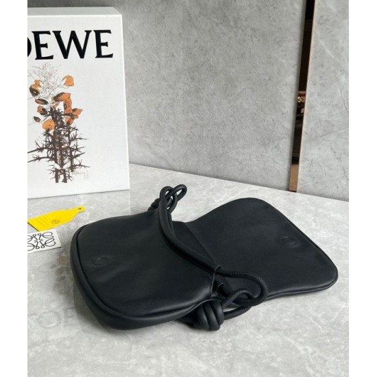 Loewe Paseo Satchel Bag in Black Nappa Leather