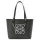 Loewe Small Anagram Tote In Black Calfskin 