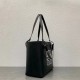 Loewe Small Anagram Tote In Black Calfskin 