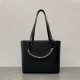 Loewe Small Anagram Tote In Black Calfskin 